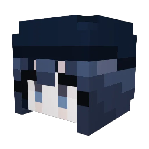 Valligence Minecraft avatar head, 3D render