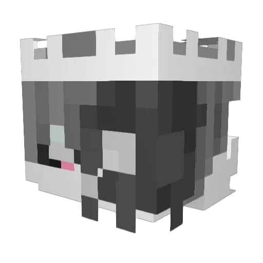Vallintine Minecraft avatar head, 3D render