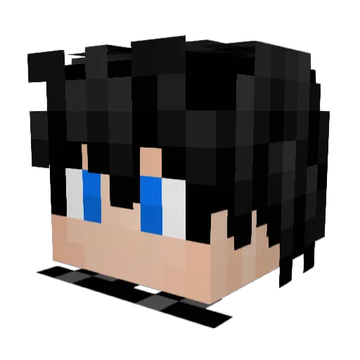 Vallok Minecraft avatar head, 3D render