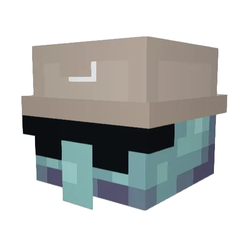 Vallthorian Minecraft avatar head, 3D render
