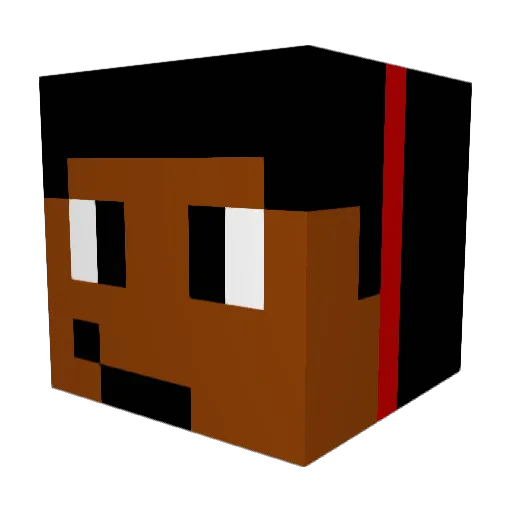 Valluv10 Minecraft avatar head, 3D render