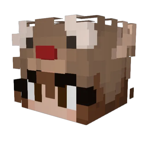 Valniaa Minecraft avatar head, 3D render