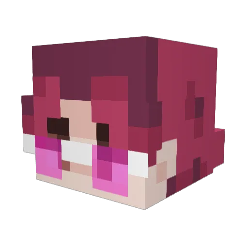 Valnycto Minecraft avatar head, 3D render