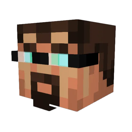 Valoan Minecraft avatar head, 3D render