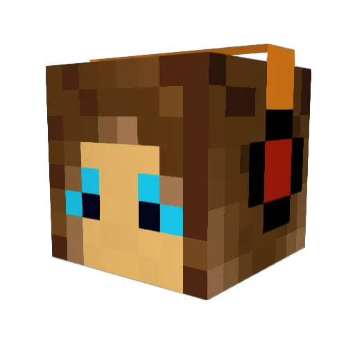Valorana Minecraft avatar head, 3D render