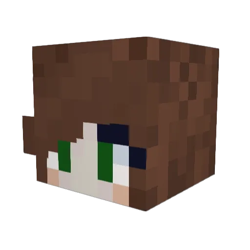 Valoriya Minecraft avatar head, 3D render