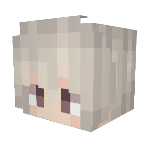 Valourwind Minecraft avatar head, 3D render