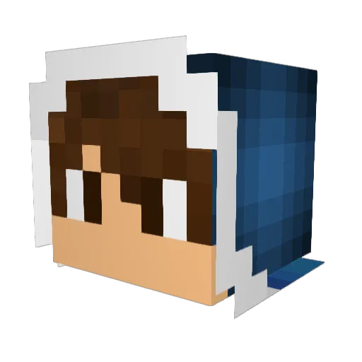 ValoxyYT Minecraft avatar head, 3D render