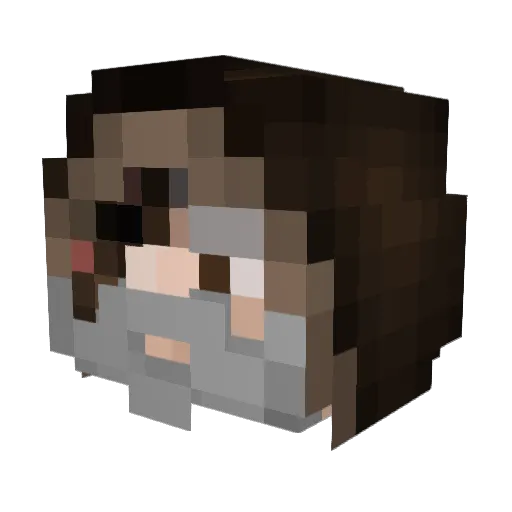 Valqur_ Minecraft avatar head, 3D render