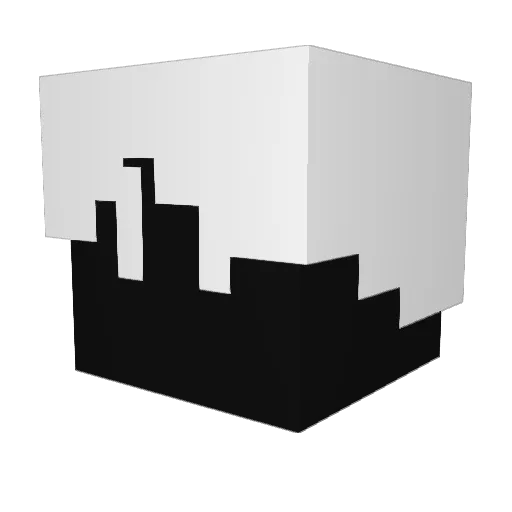 Valrar Minecraft avatar head, 3D render
