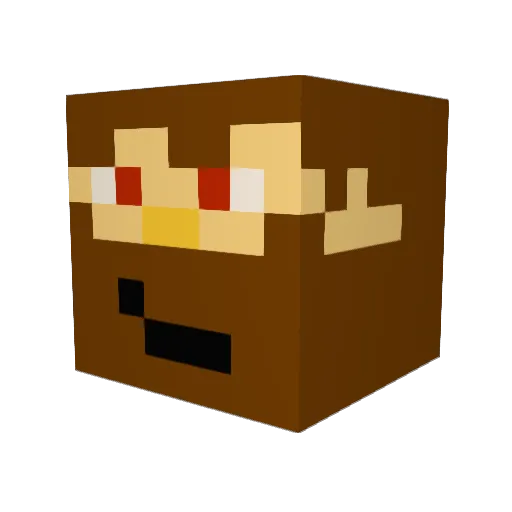 Valreka7 Minecraft avatar head, 3D render