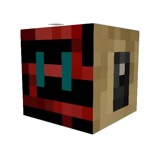 Valrus Minecraft avatar head, 3D render