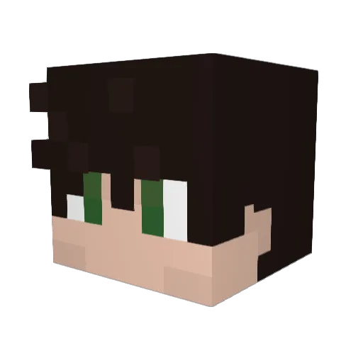 Valskyr Minecraft avatar head, 3D render