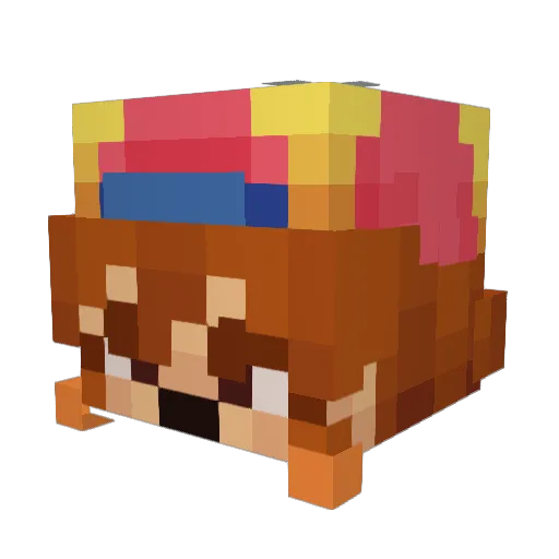 Valsoid Minecraft avatar head, 3D render
