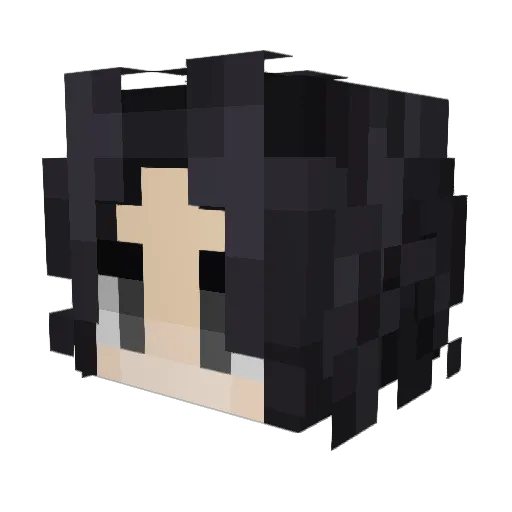 Valssss Minecraft avatar head, 3D render