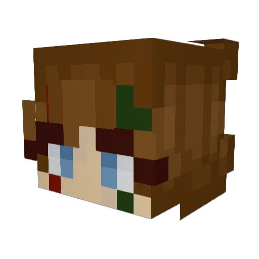 Valstride Minecraft avatar head, 3D render