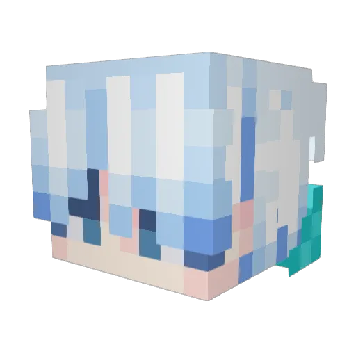 ValtMC Minecraft avatar head, 3D render