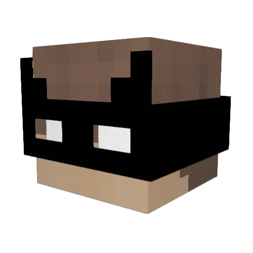 Valta Minecraft avatar head, 3D render