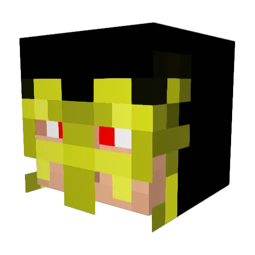 Valtam95 Minecraft avatar head, 3D render