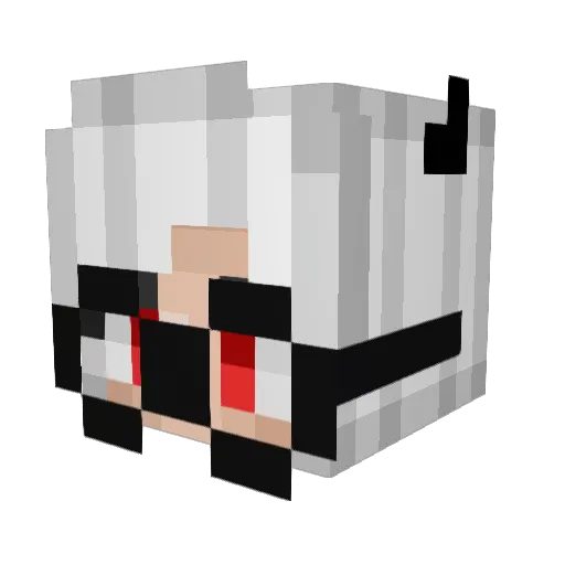 Valtherion_ Minecraft avatar head, 3D render