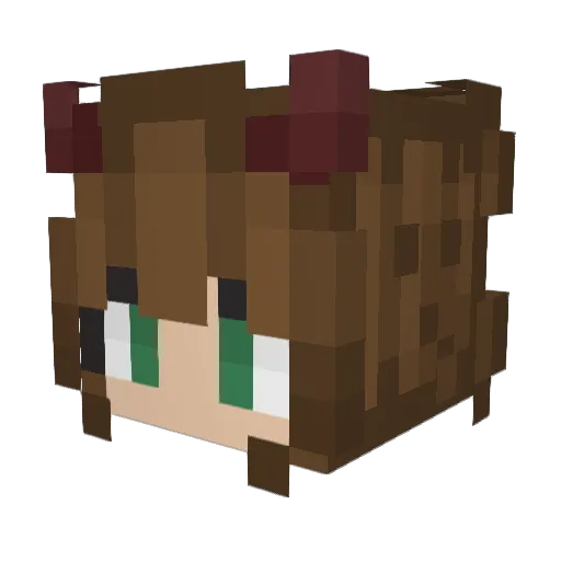 Valtherix Minecraft avatar head, 3D render