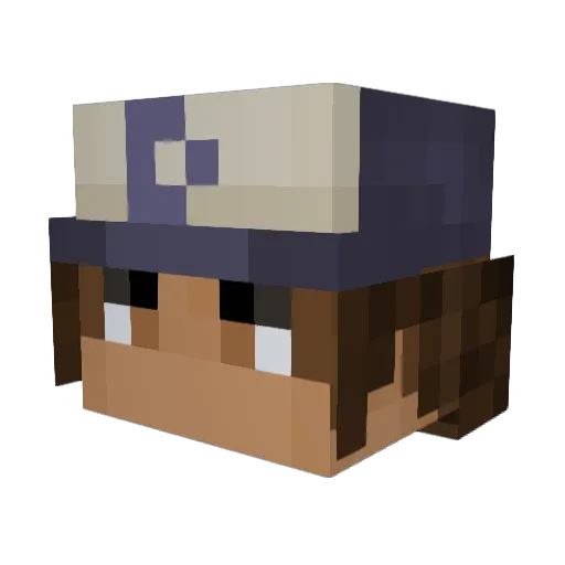 Valtrium Minecraft avatar head, 3D render