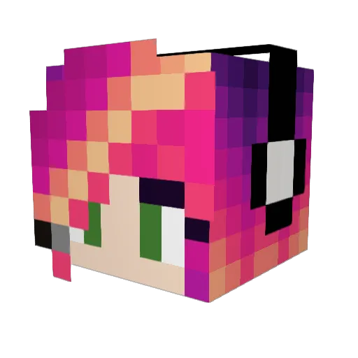 Valtsurex Minecraft avatar head, 3D render