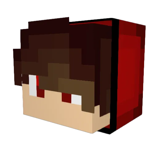 ValttuPlaysYt Minecraft avatar head, 3D render