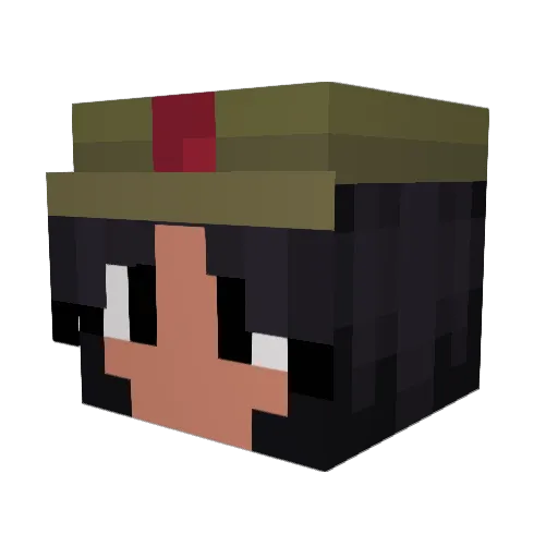 Valtyen Minecraft avatar head, 3D render