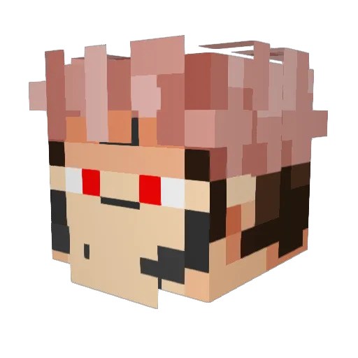Valuder Minecraft avatar head, 3D render
