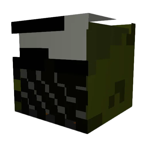 ValueTypewriter Minecraft avatar head, 3D render