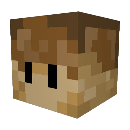 Valuedspy Minecraft avatar head, 3D render