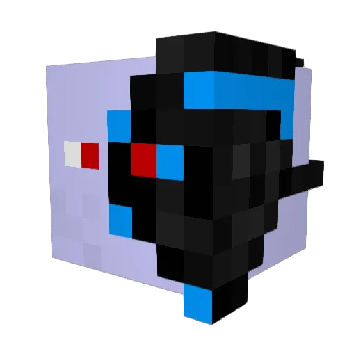 Valukon Minecraft avatar head, 3D render
