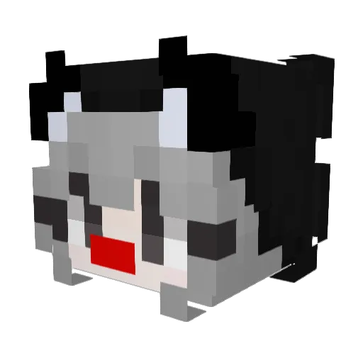 Valumy Minecraft avatar head, 3D render