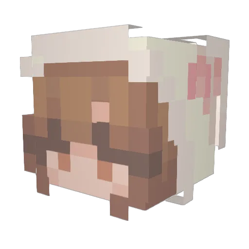 Valunchi Minecraft avatar head, 3D render