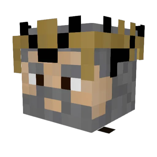 ValusAurelian Minecraft avatar head, 3D render