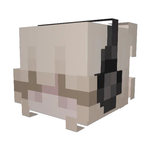 Valvertine Minecraft avatar head, 3D render