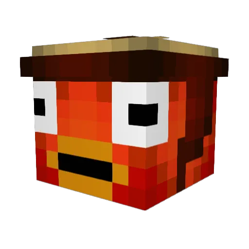 Valy2011 Minecraft avatar head, 3D render