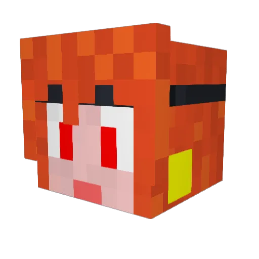 Valyndril Minecraft avatar head, 3D render