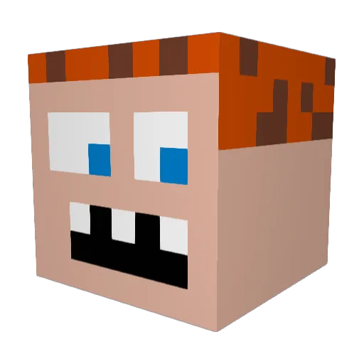 ValyrPx Minecraft avatar head, 3D render