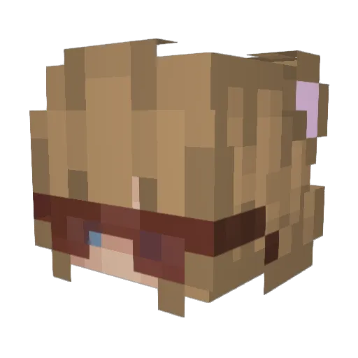 Valysar Minecraft avatar head, 3D render