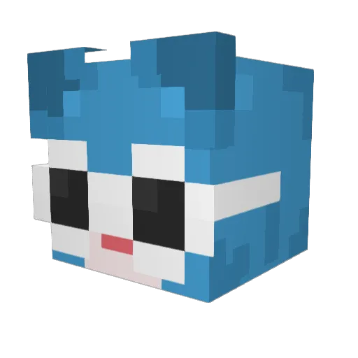 Valz__ Minecraft avatar head, 3D render