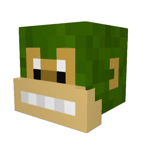Valzim Minecraft avatar head, 3D render