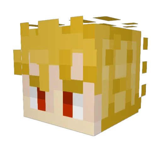 VamGarcia Minecraft avatar head, 3D render