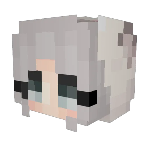 VamQhen Minecraft avatar head, 3D render