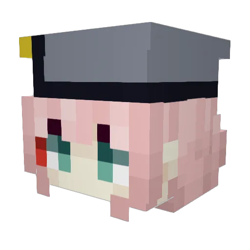 VamohManaos Minecraft avatar head, 3D render