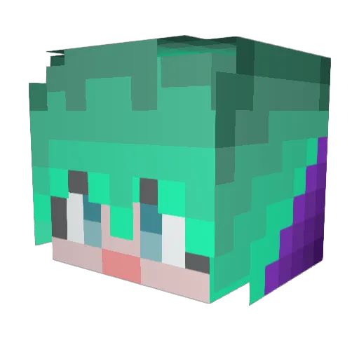 VamosBayern Minecraft avatar head, 3D render