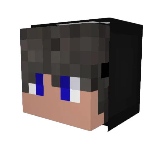 VamosCris Minecraft avatar head, 3D render