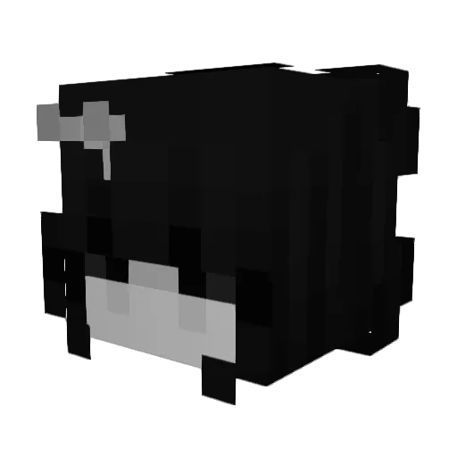 Vamp1008 Minecraft avatar head, 3D render