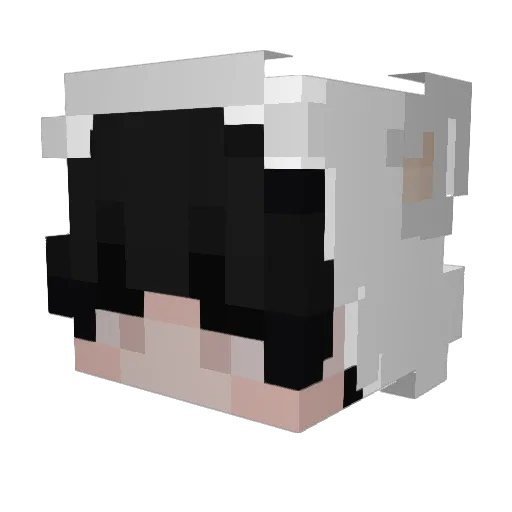 VampPot Minecraft avatar head, 3D render